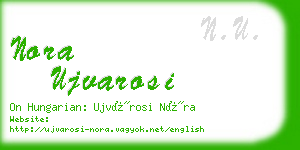 nora ujvarosi business card